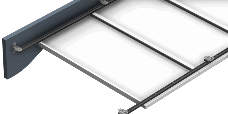 Clip-in Koridor Metal Asma Tavan Sistemi Clip-in Koridor Metal Asma Tavan Sistemi Teknik Detayı