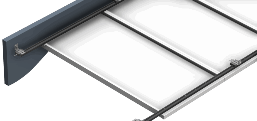 Clip-in Koridor Metal Asma Tavan Sistemi Teknik Detayı