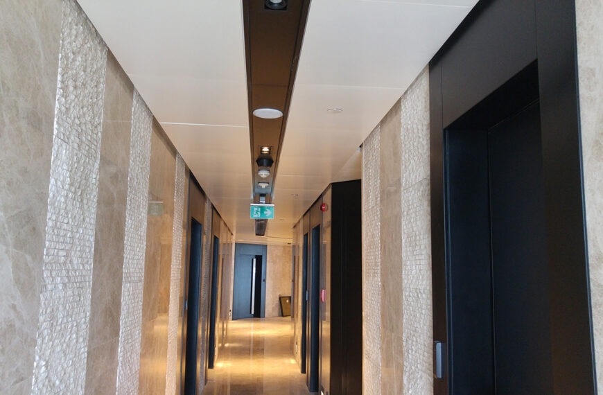 Clip-in Koridor Metal Asma Tavan Sistemi -Nurol Tower