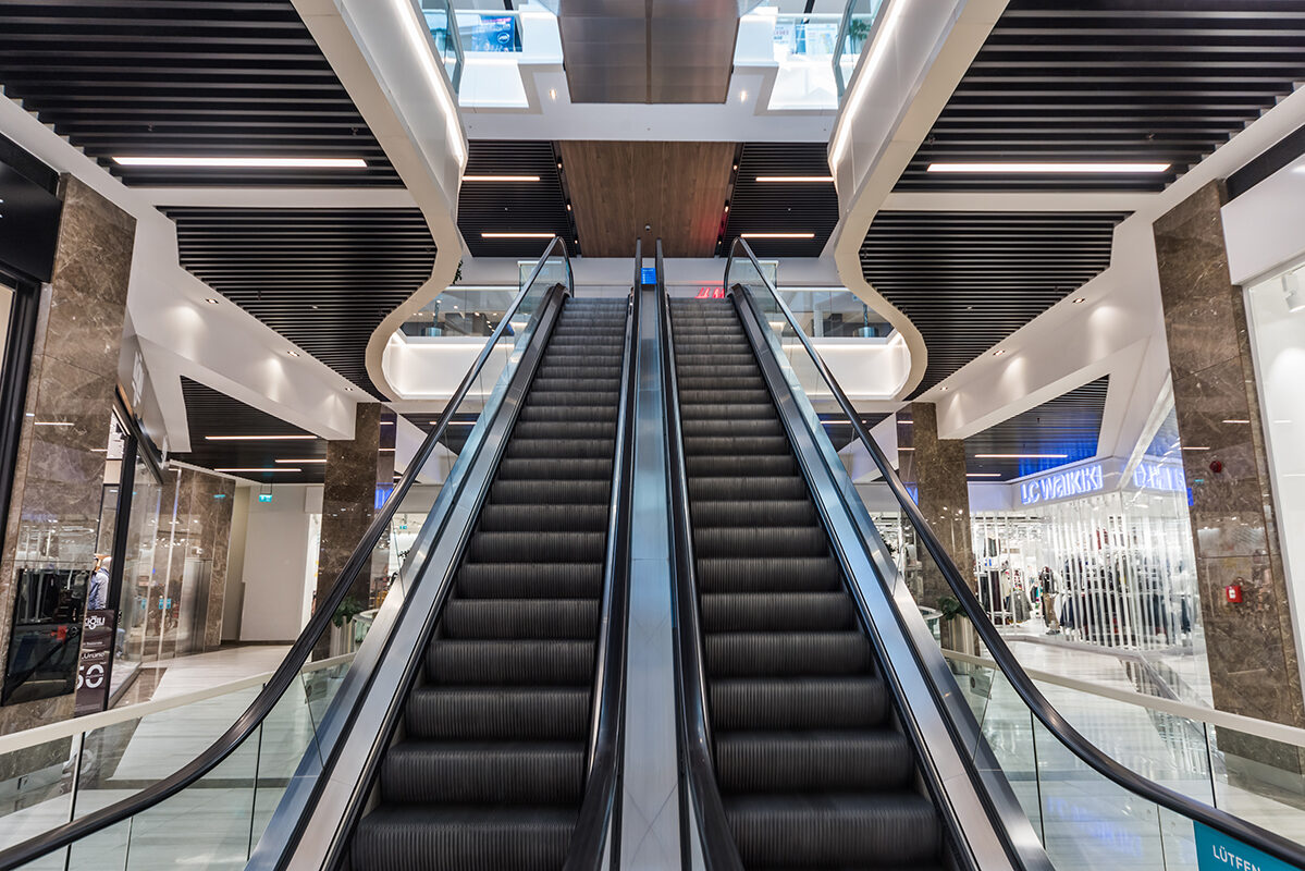 Baffle Metal Asma Tavan Sistemi Axis Avm