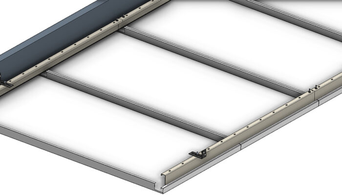 Hook-On Koridor Metal Asma Tavan Sistemi Hook-On Koridor Metal Asma Tavan Sistemi - Teknik Çizim