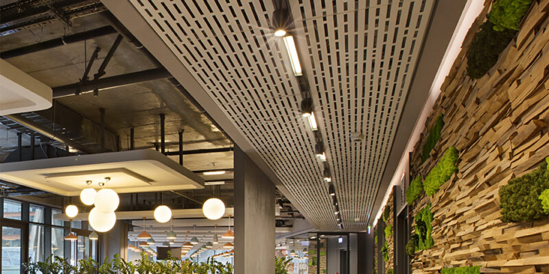 Clip-in Koridor Metal Asma Tavan Sistemi Clip-in Koridor Metal Asma Tavan