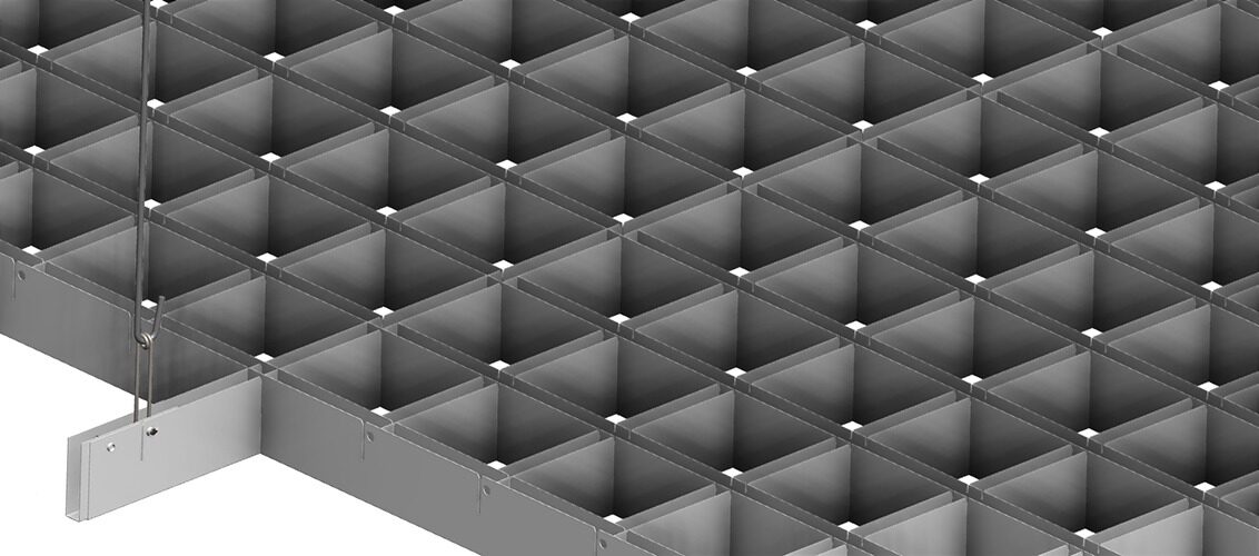 Demonte Petek (Opencell) Metal Asma Tavan Sistemi - Teknik Çizim