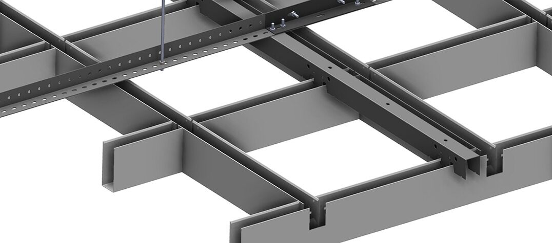 Bafflecell - Opencell - Metal Asma Tavan Sistemi Teknik Çizim