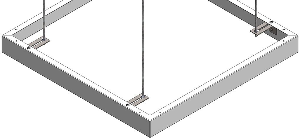 Duz-Kenarli-Ada-Panel Sistemi - Teknik Çizim