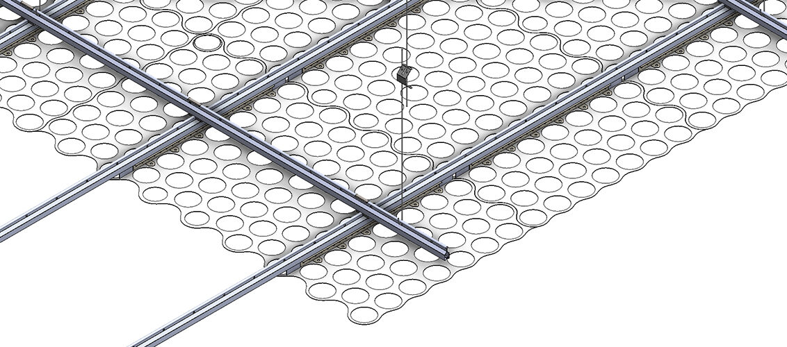 Lego - Loop Metal Asma Tavan Sistemi Uygulaması