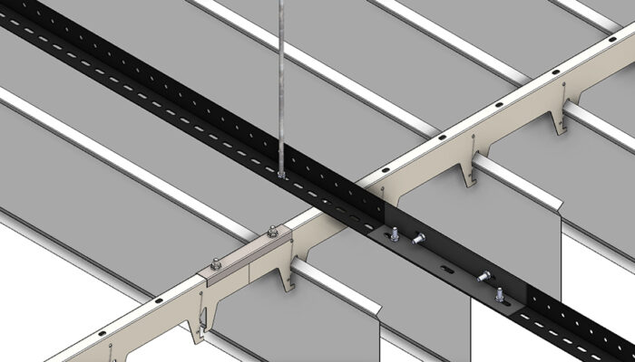 Slimline Metal Asma Tavan Sistemi Slimline lineer metal asma tavan teknik detay