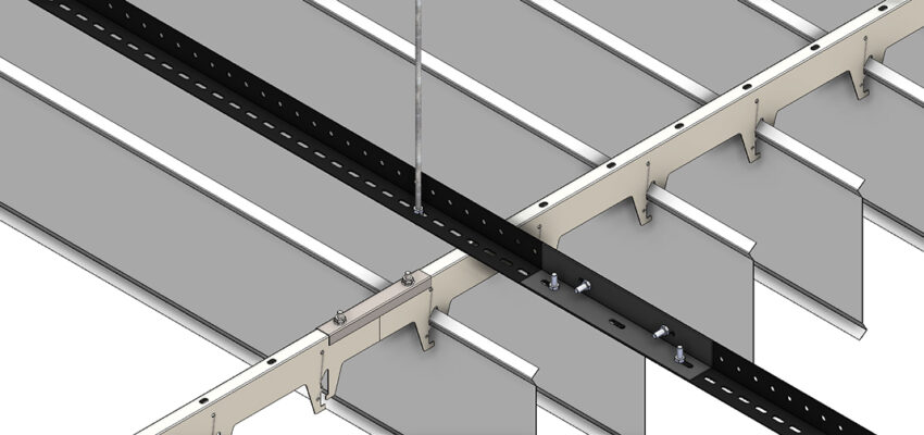 Slimline lineer metal asma tavan teknik detay
