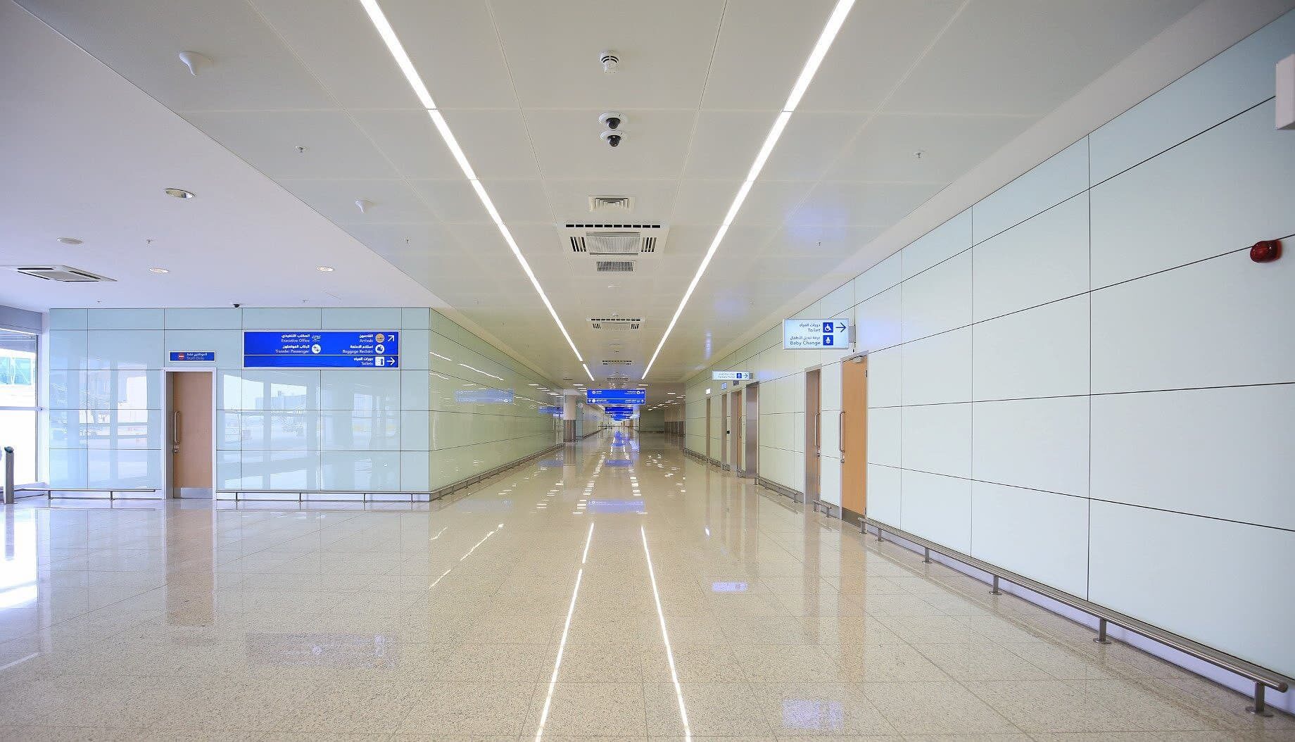 Hook-On Metal Asma Tavan Sistemi - Riyad Havaalanı