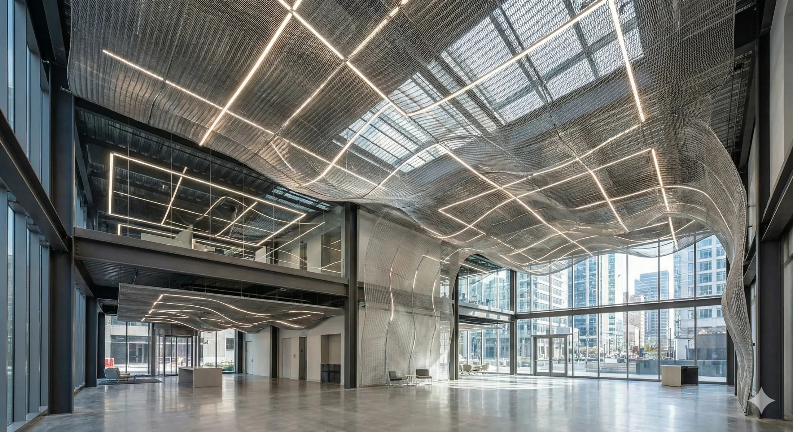 Modern Mimariyi Şekillendiren Mesh Tavan Nedir?