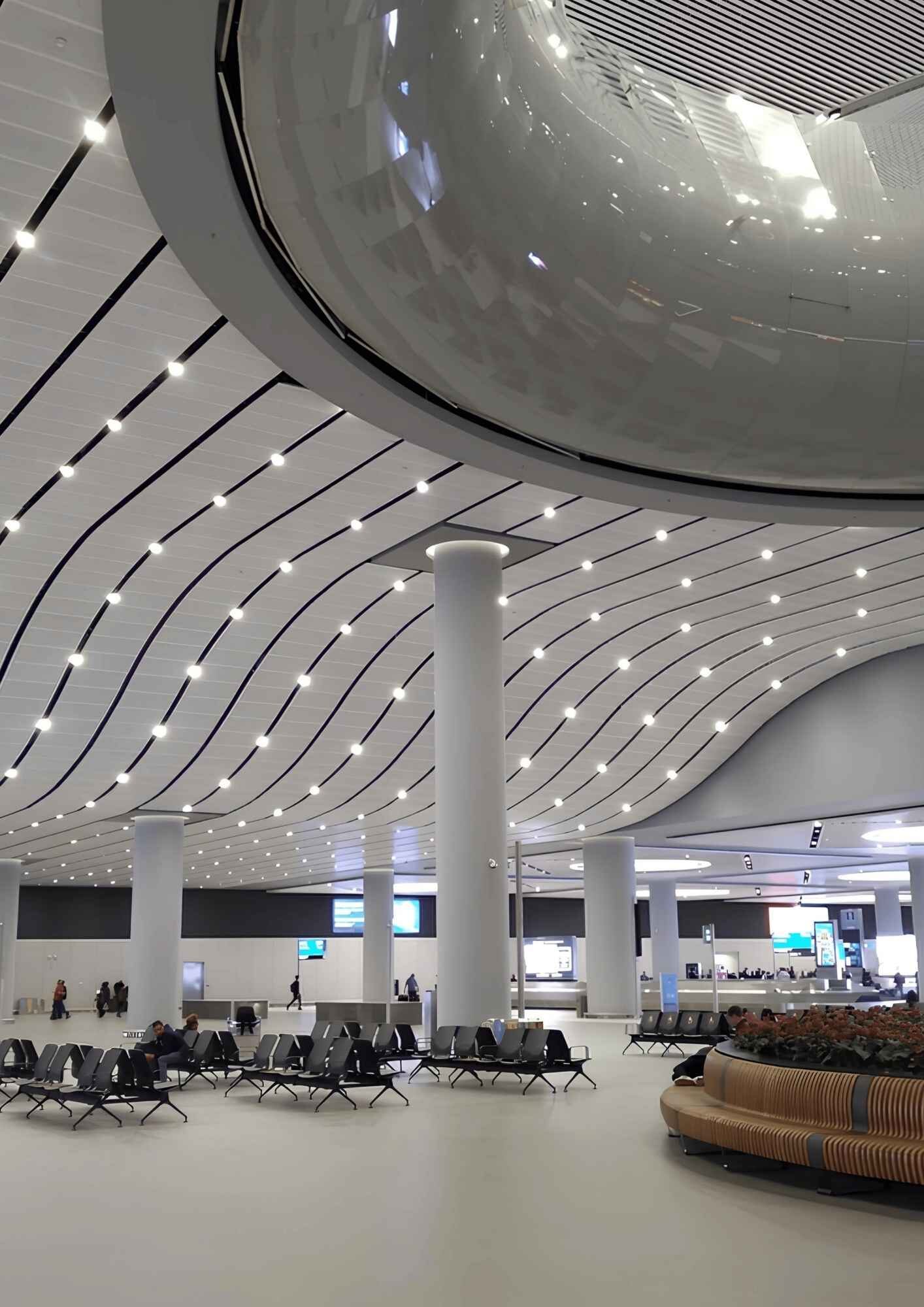 Eğrisel Hook-On Sistem - Istanbul Havalimanı - Bütem Metal Uygulama