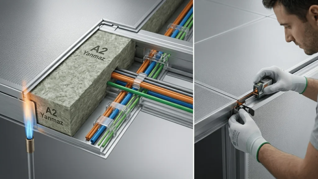 Yangına Dayanıklı A2-S1-D0 Sertifikalı Asma Tavanların Önemi Nedir?